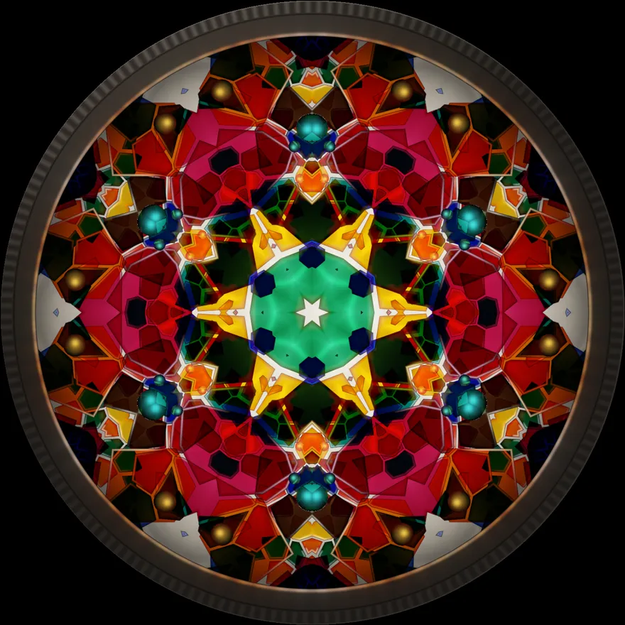 The tyχo kaleidoscope emblem